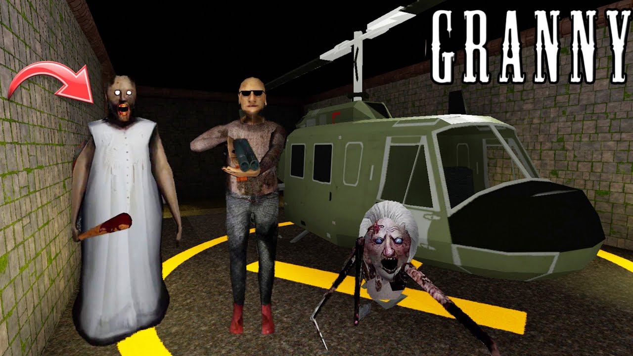 Granny 1.9 Unofficial Update Helicopter Escape