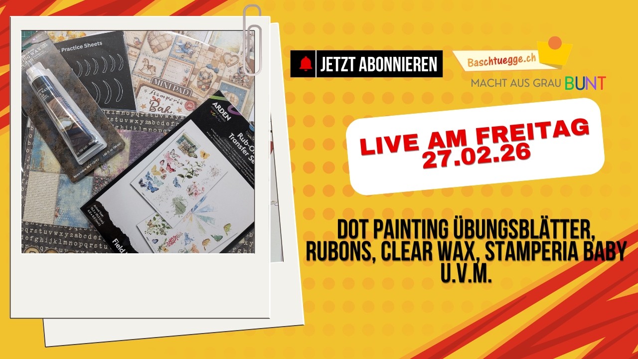 Neuheiten: Stamperia Junk Journals, Dot Painting & Finnabair Clear Wax im Baschtuegge