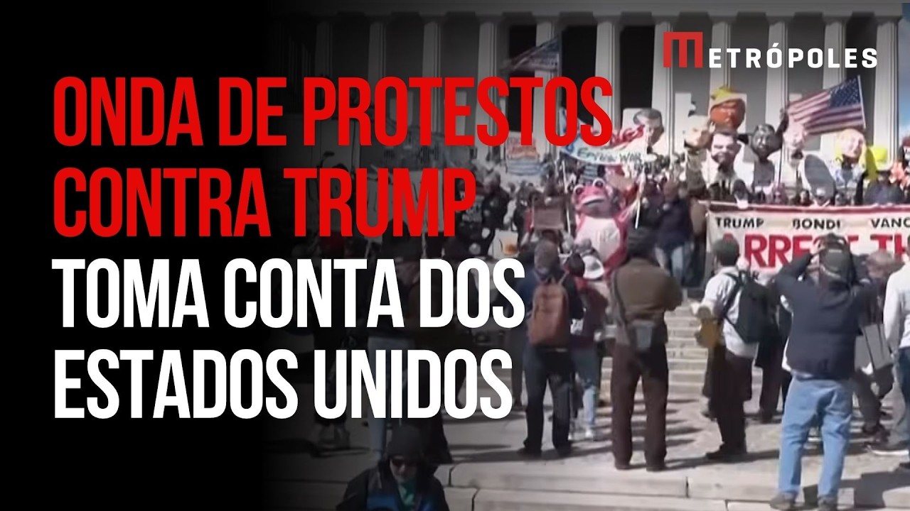 Protestos contra Trump ganham for&ccedil;a em meio a cr&iacute;ticas por ataques ao Ir&atilde;