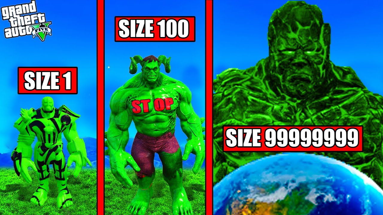 SHINCHAN Growing BIGGEST GREEN HULK in GTA 5!