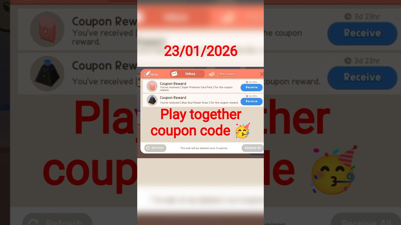 &ldquo;Free rewards? 👀 Coupon code miss mat karo! 🎁🔥&rdquo;&ldquo;Play Together coupon code = Free fun#playtogether
