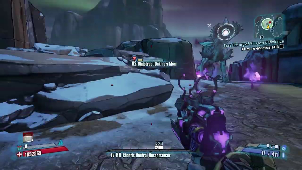 Borderlands 2 Digistruct Peak vs Gaige OP10  [ Hybrid build ]