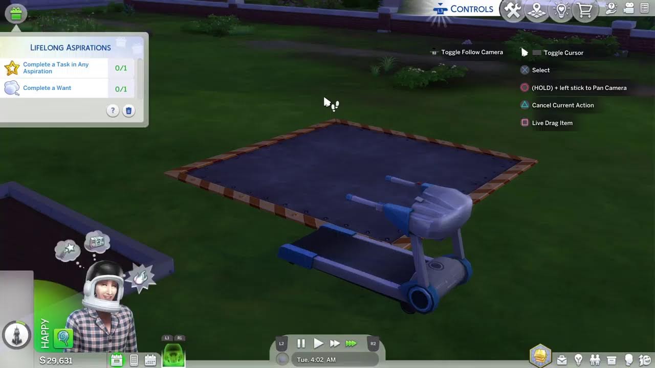 The sims 4- house without a roof. Part 2