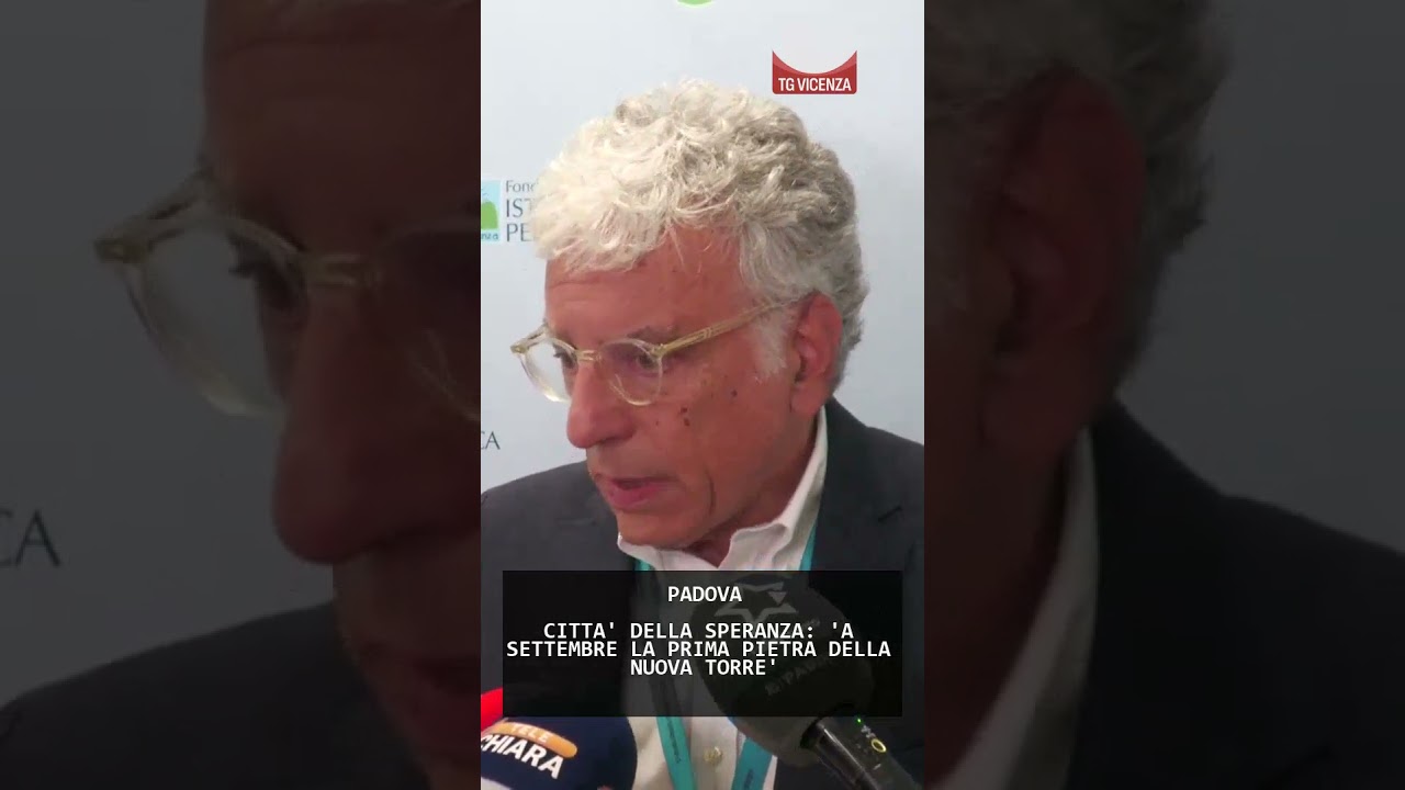 CITTA' DELLA SPERANZA: 'A SETTEMBRE LA PRIMA PIETRA DELLA NUOVA TORRE' | 30/08/2025