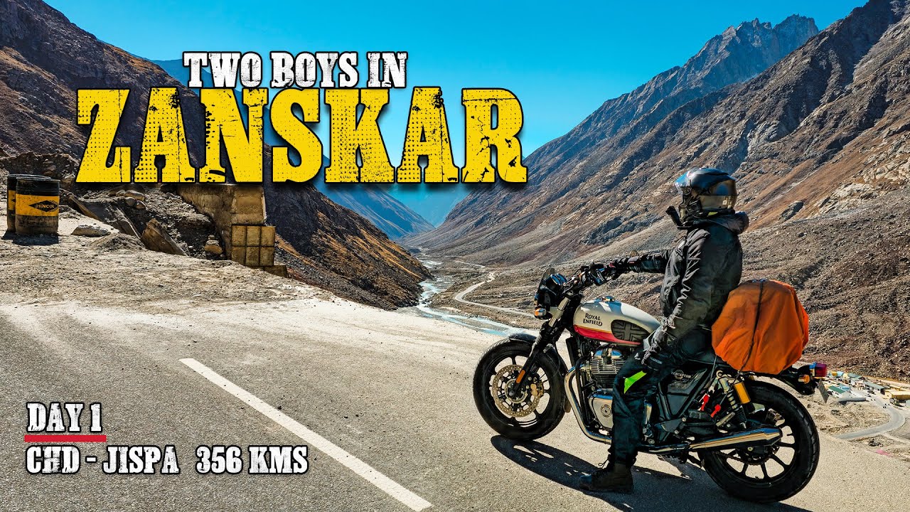 Two Boys in Zanskar | Bike Adventure | Unexpected Chill hits in Jispa | Day 1