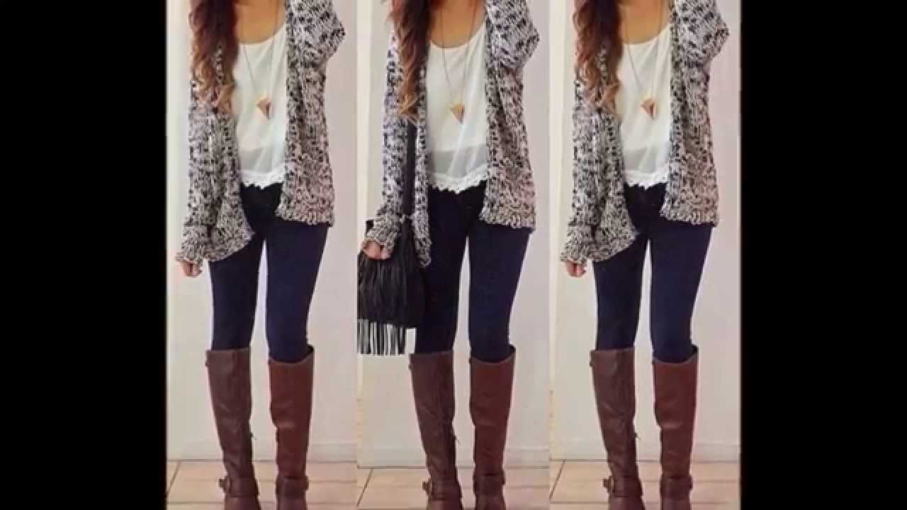 TENDENCIAS Outfits para Oto&ntilde;o Invierno 2014 2015