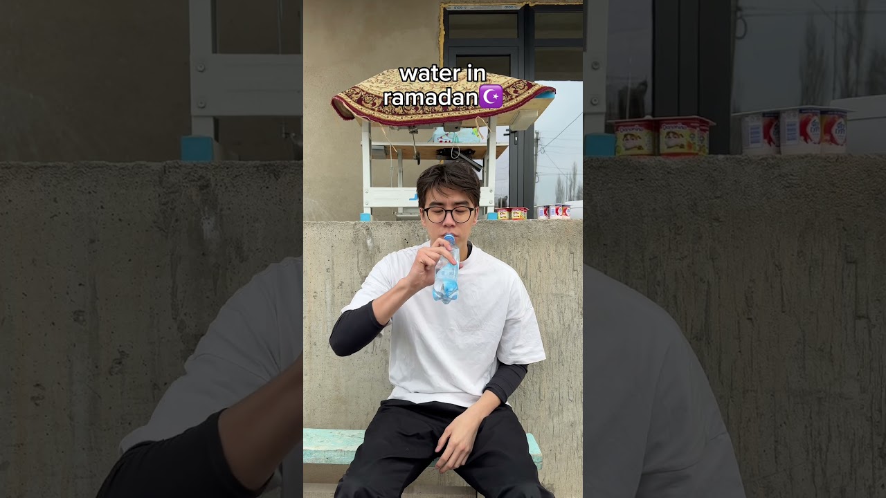 The water tastes better on Ramadan☪️😘