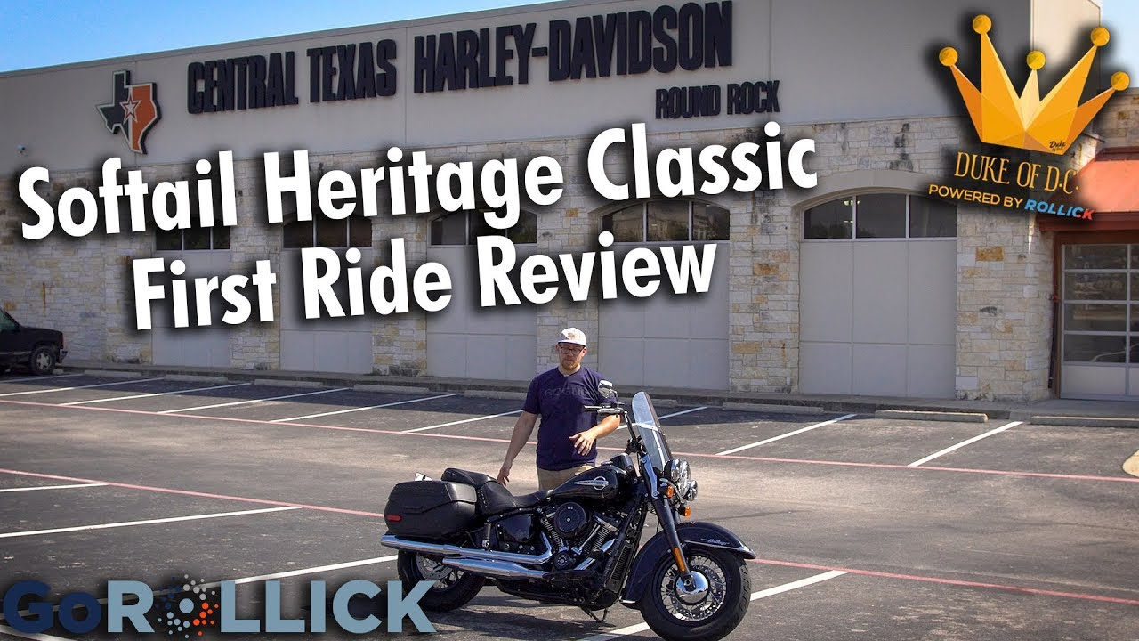 Harley Davidson Softail Heritage Classic First Ride Review [My FAVORITE Harley?]