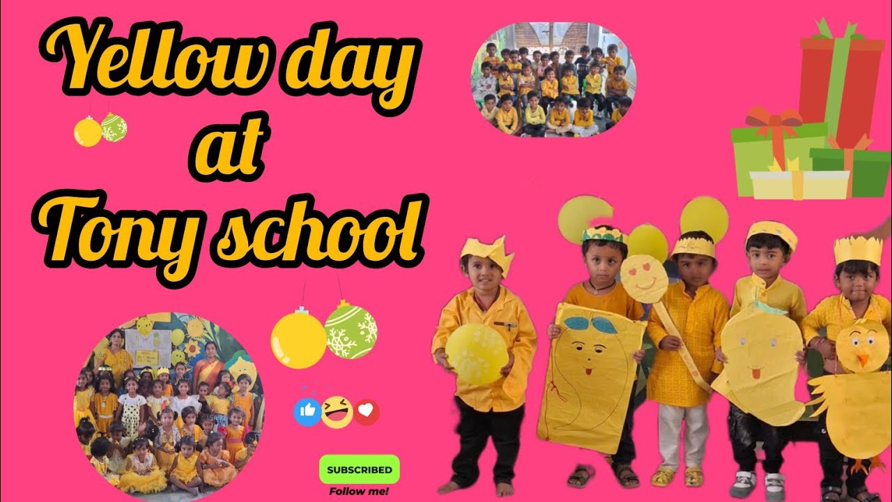 Yellow day special at Tony school 💛💛 #tony trending #youtubeshorts 