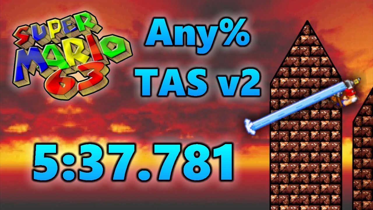 Super Mario 63 - Any% TAS v2 in 5:37.781