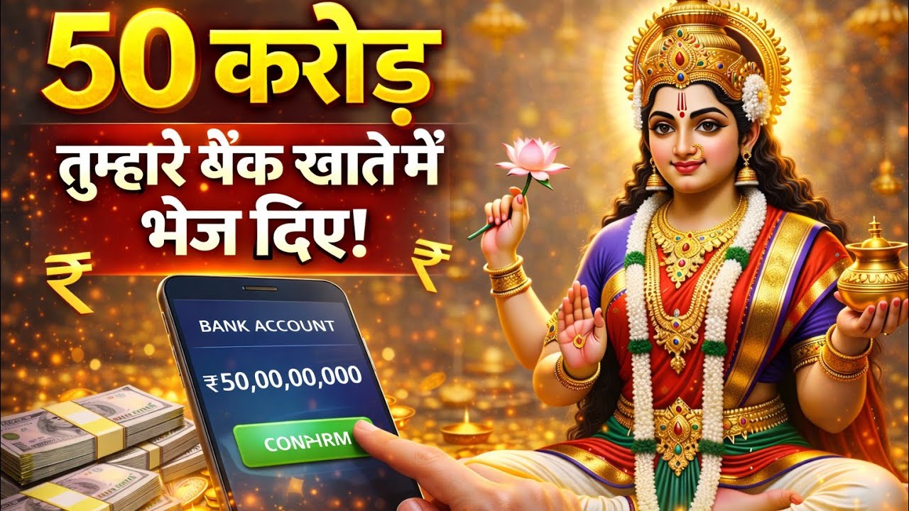 50 करोड़ तुम्हारे बैंक खाता में भेज दिये जल्दी चेक कर लो..🌺maa Laxmi ka sandesh 🌺
