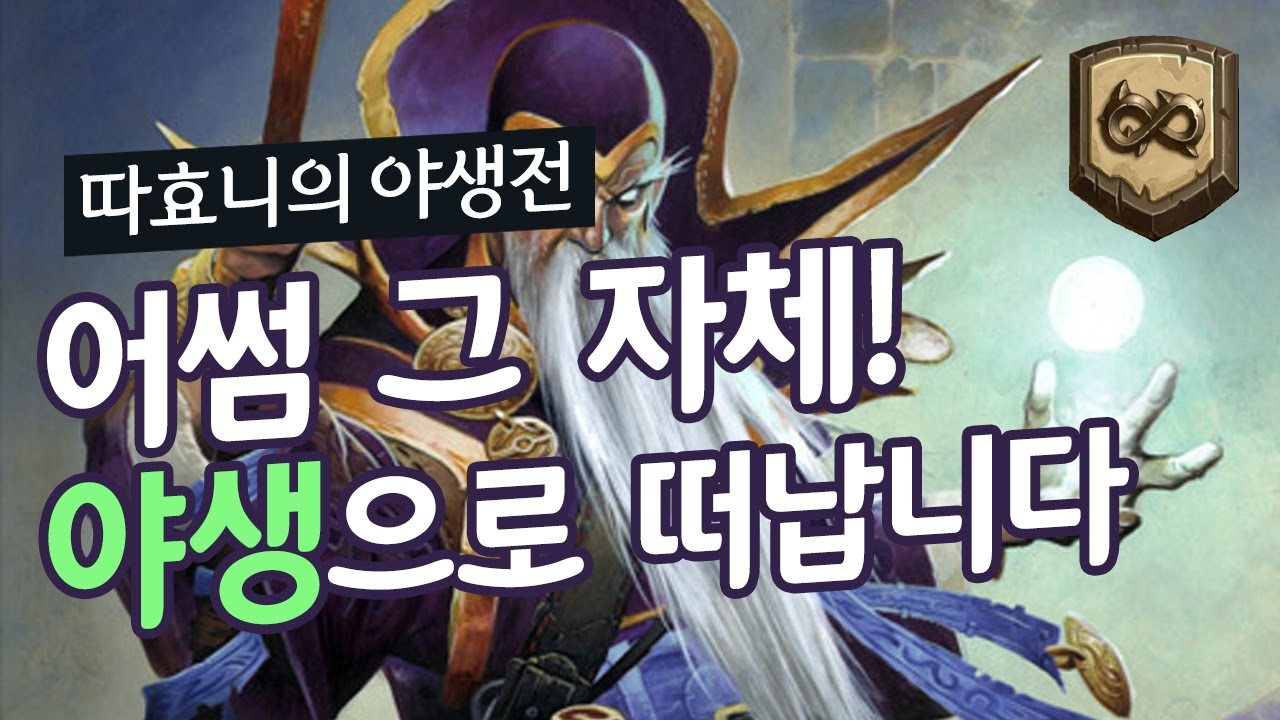 어썸한 야생으로 떠납니다! 야생 신고식 - 무한염구법사 - 따효니의 하스스톤 야생전 Hearthstone