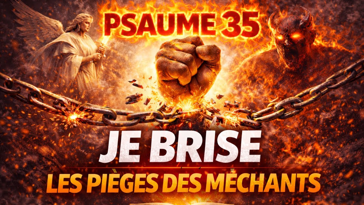 🔴 PSAUME 35 : JE BRISE LES PIÈGES DES MÉCHANTS | PRIÈRE DE GUERRE SPIRITUELLE PUISSANTE