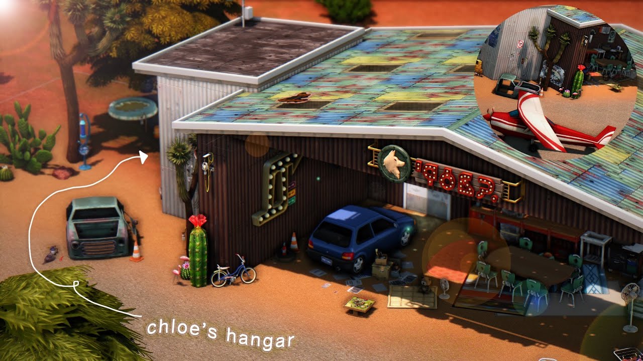 My sim is about to live in an airplane hangar… with a secret 🧪