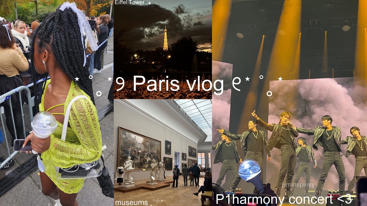 Paris vlog 𓍢ִ໋🌷͙֒  vvip p1harmony concert & exploring the city