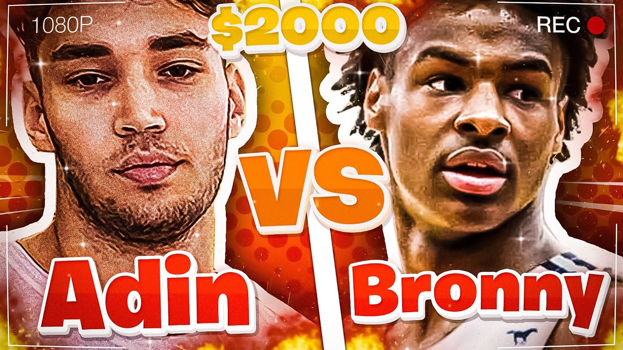 Bronny James Challenges Adin to a $2000 Wager... CRAZY NBA 2K20 WAGER!!