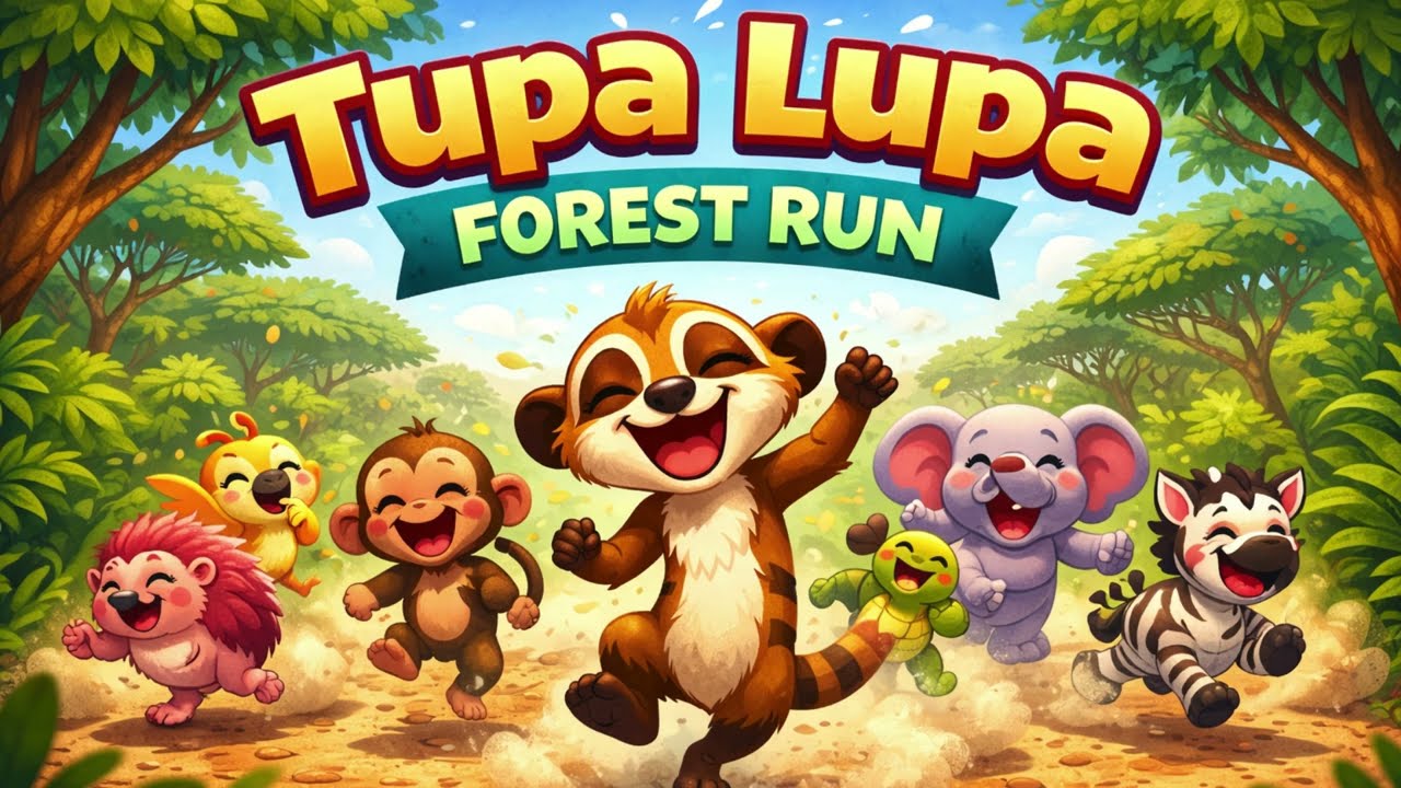 Tupa Lupa Forest Run 🐾 | Zuri’s Play Chant | Fun & Silly Action Song for Kids