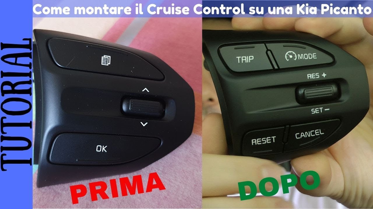 TUTORIAL - Come montare il Cruise Control su una Kia Picanto, Rio e Stonic 2020
