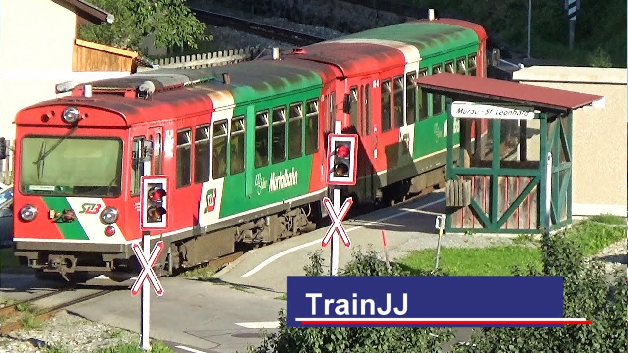 Austria - Murau - Murtalbahn | Züge am Bahnhof | Kreischberg | STLB | Steiermärkische Landesbahn
