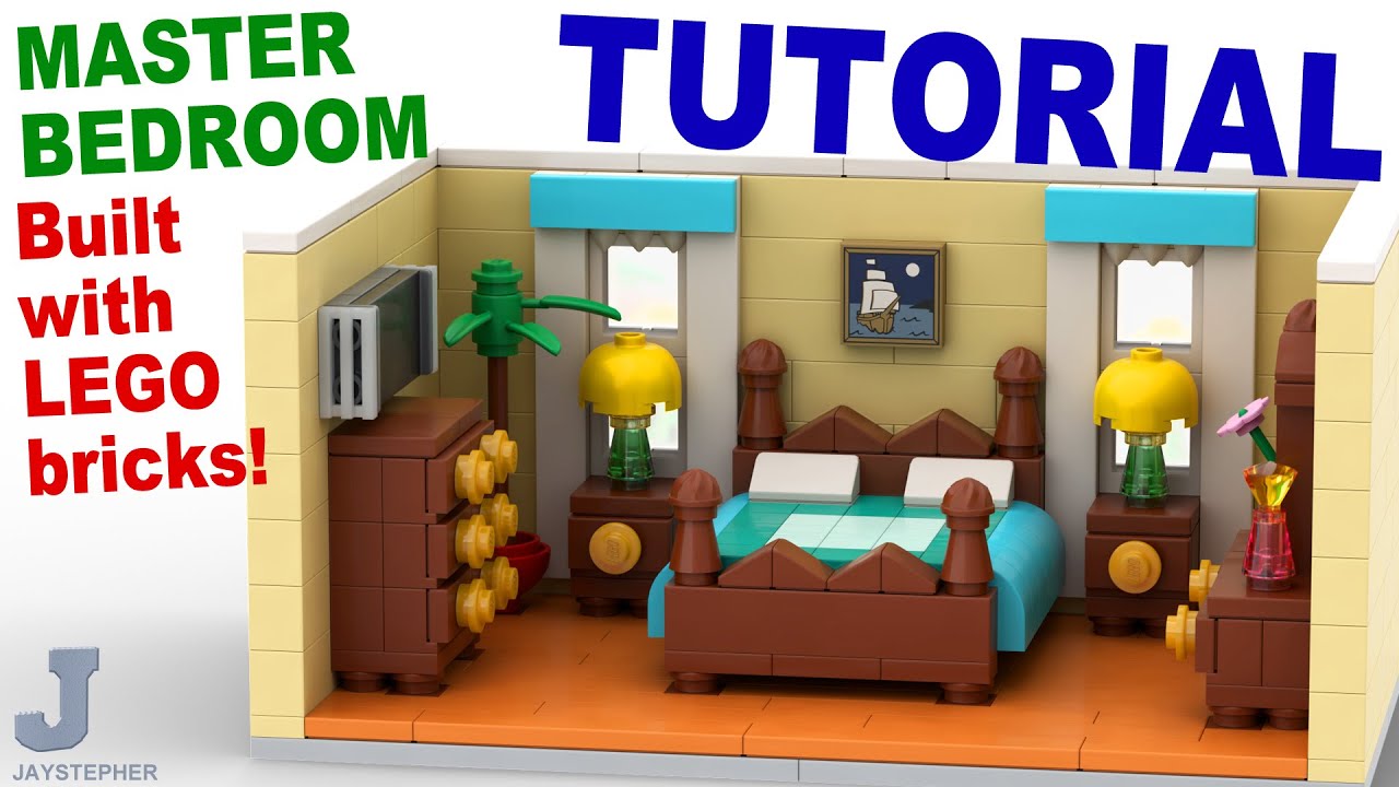 LEGO Master Bedroom DIY How To Build Tutorial