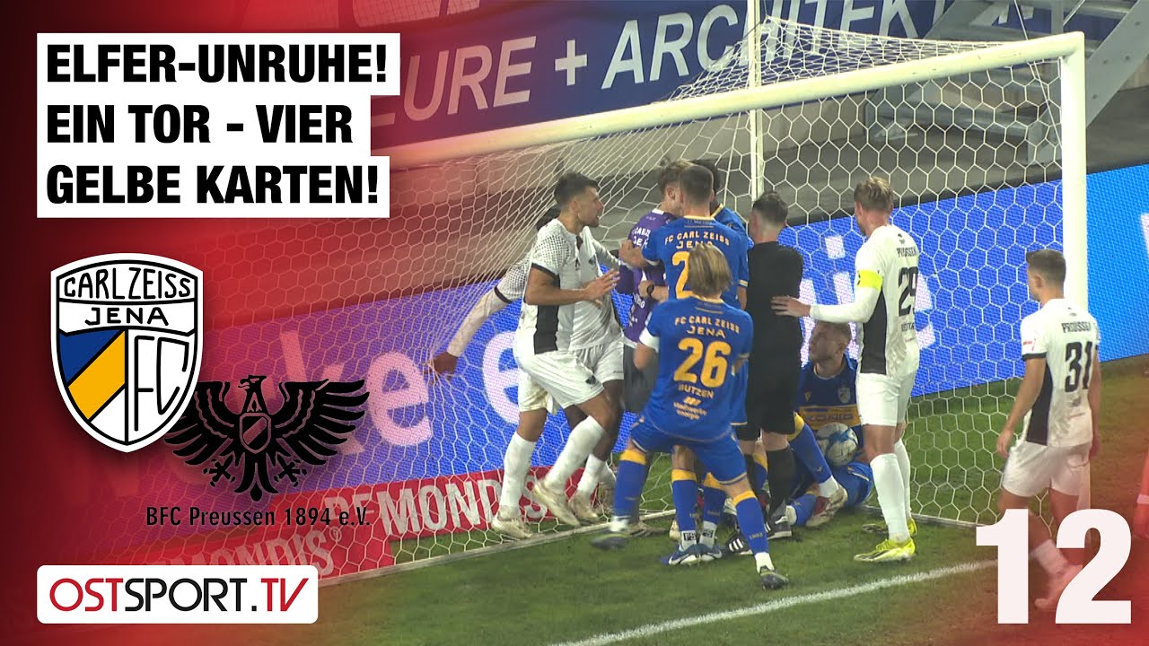 Elfer-Unruhe! Ein Tor - VIER Gelbe! Jena - BFC Preussen | Regionalliga Nordost