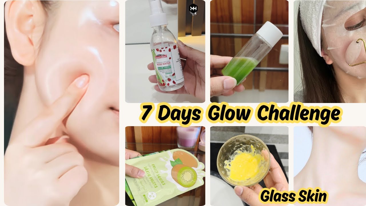 7 Days Skin Glow Challenge | Skincare Tips for Radiant Glass Looking Skin #maahihaseeb #skincare 