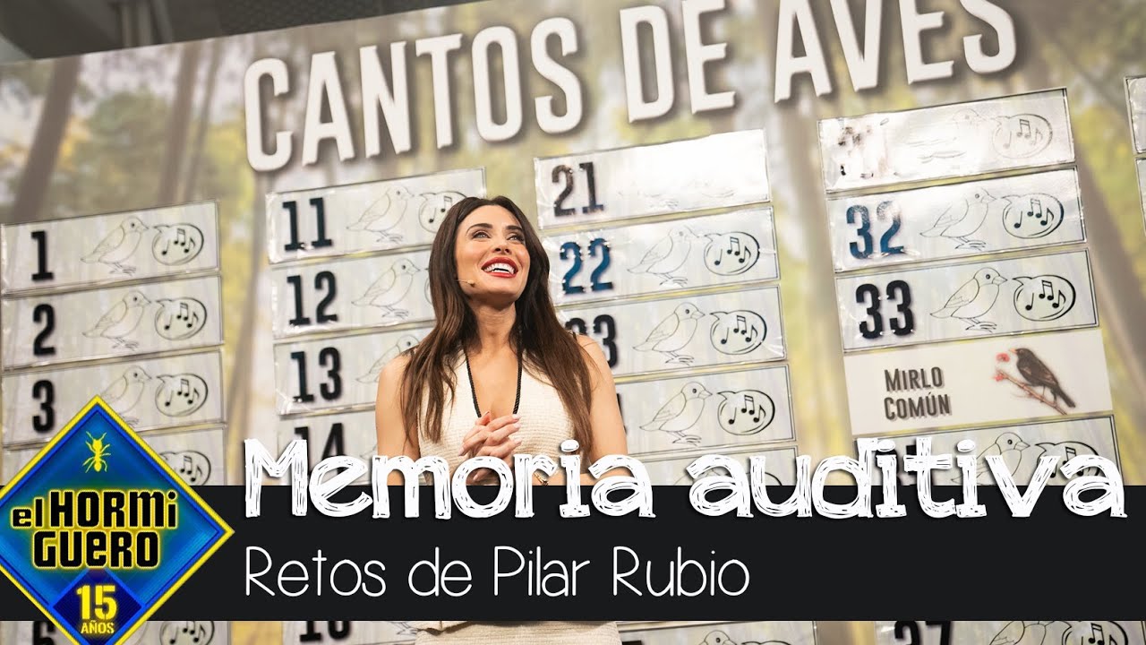 Pilar Rubio pone a prueba su memoria auditiva con el canto de 50 aves diferentes - El Hormiguero