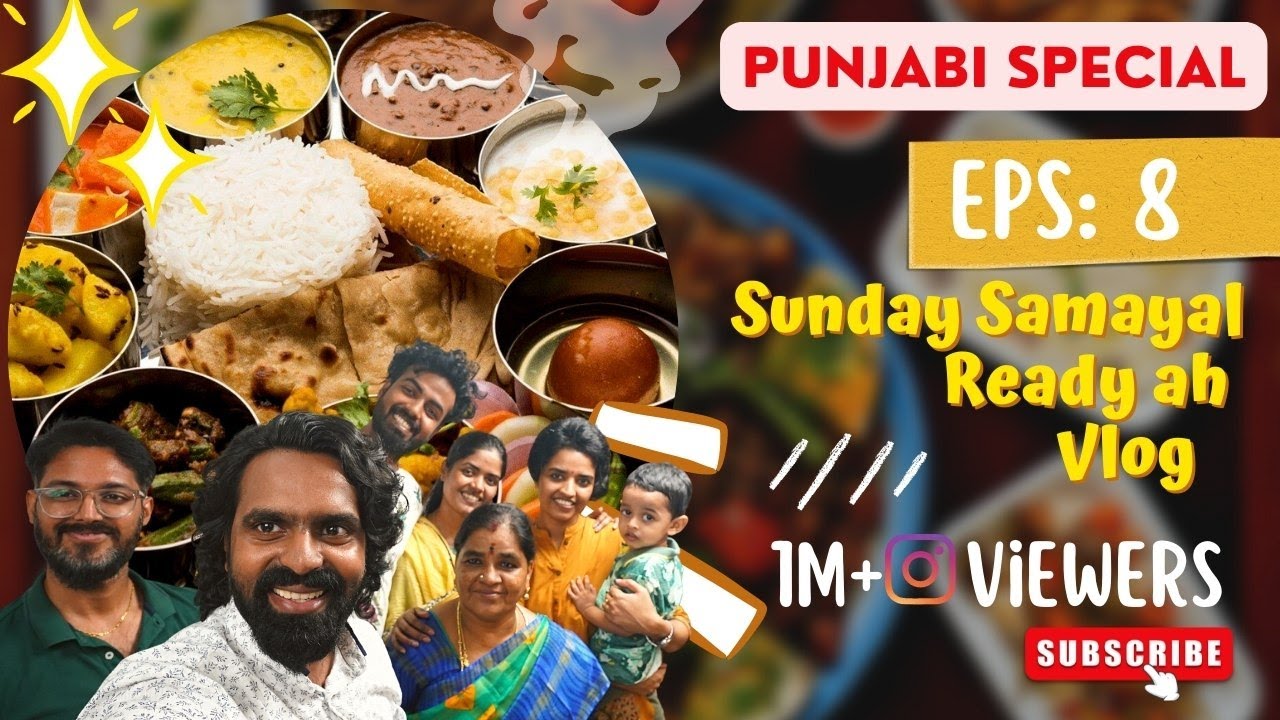 Sunday Samayal Ready ah Vlog | Punjabi Special 😍 Ep:8 #sundaysamayal  #lattoskitchen   #gowtisowbi