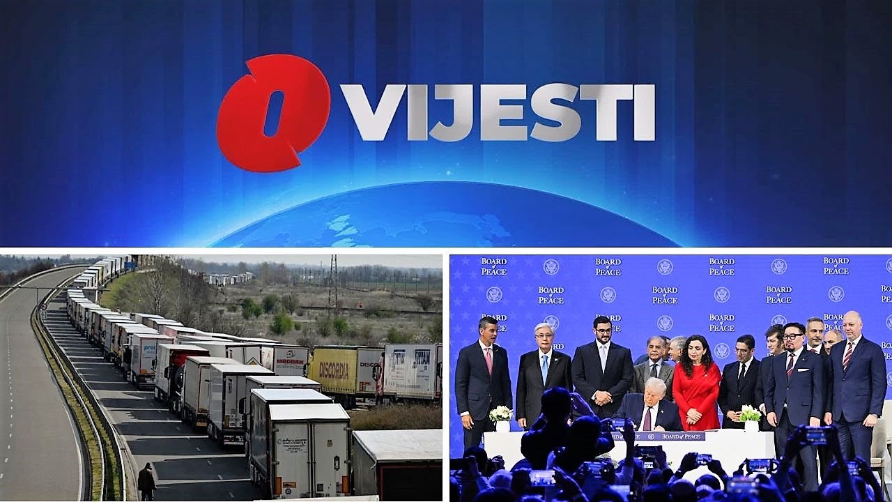 O Vijesti: Masovna deportacija bh. vozača iz EU / Trump predstavio „Odbor za mir“ u Davosu