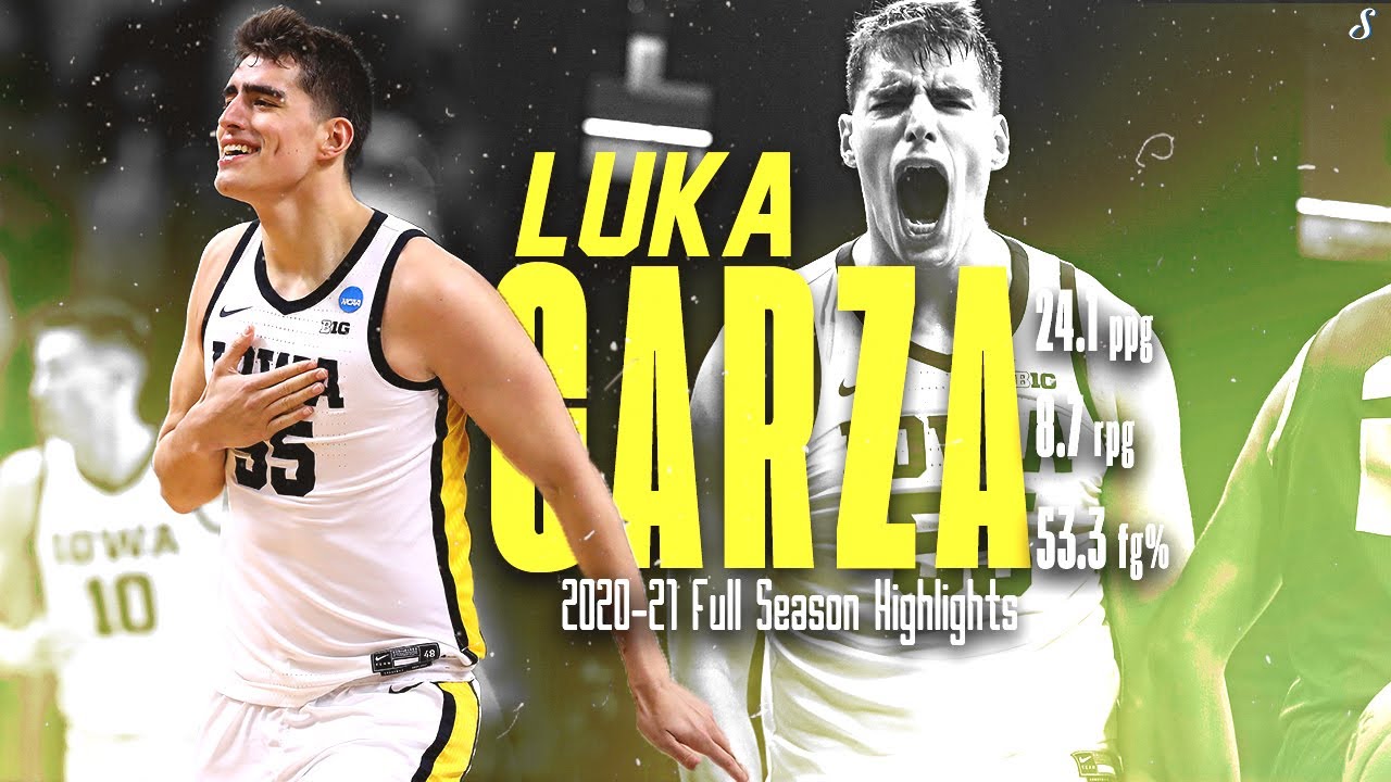 Luka Garza Iowa 2020-21 Full Season Highlights | 24.1 PPG 8.7 RPG 53.3 FG%, AP Player Of The Year!