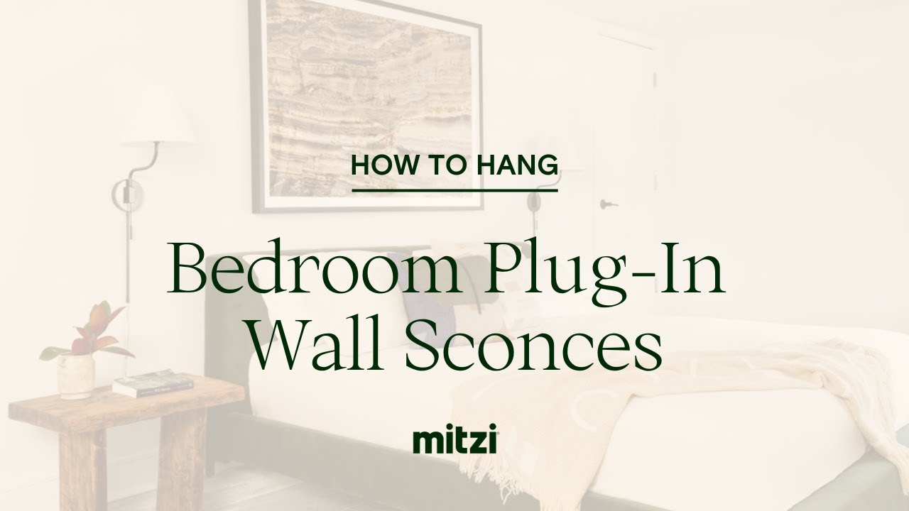 How to Install a Plug-In Wall Sconce in a Bedroom