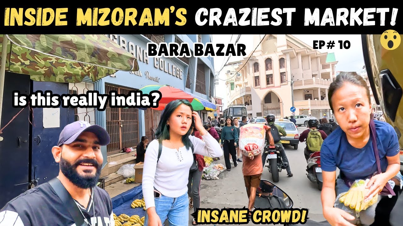🔥 You Won’t Believe This Market in Mizoram! 😱 Is Aizawl Bara Bazar Safe to Visit? (Mizoram Vlog)