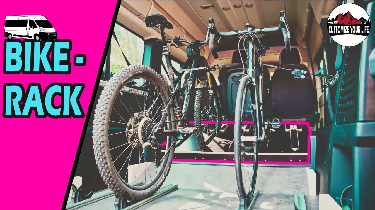 Fahrradtransport im Van - Fahrradhalter für die Heckgarage