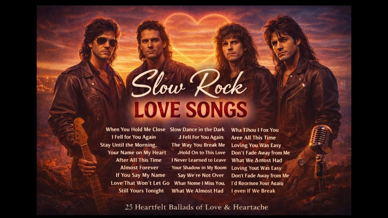 Slow Rock Love Songs 💔 25 Emotional Ballads