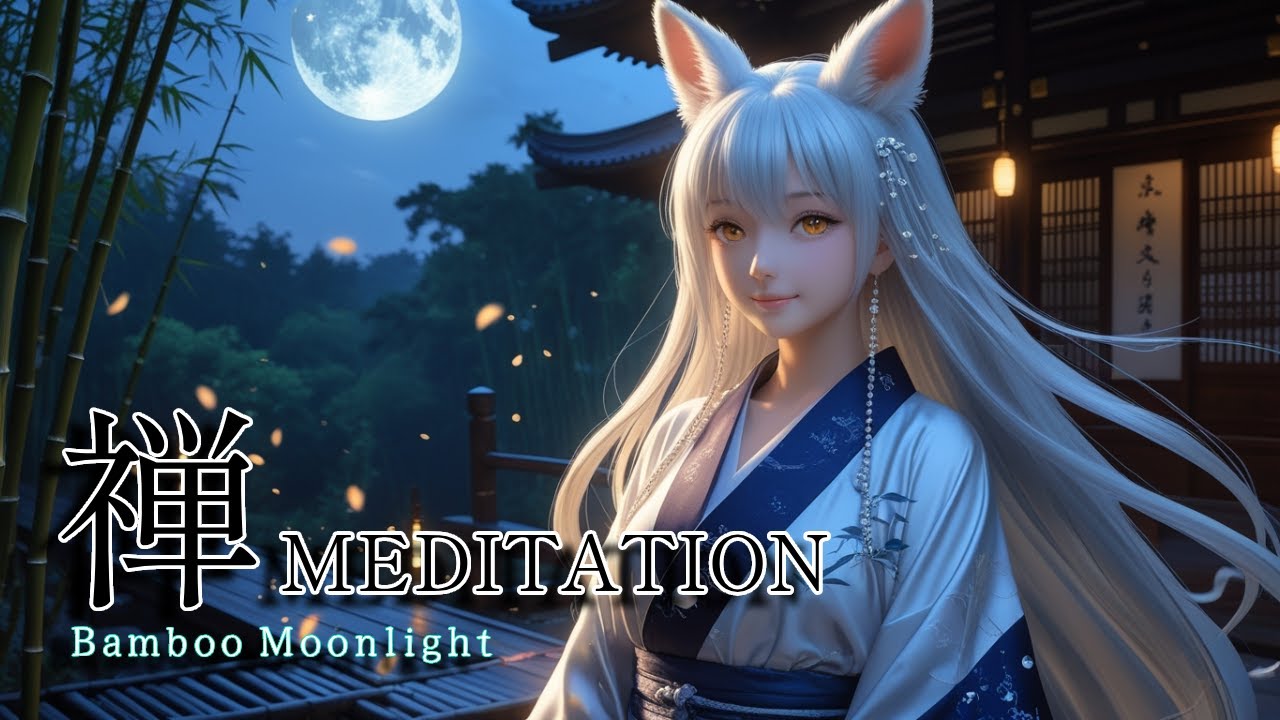 Japanese Zen Garden 🌿 Bamboo Moonlight | Shakuhachi & Koto Serenity