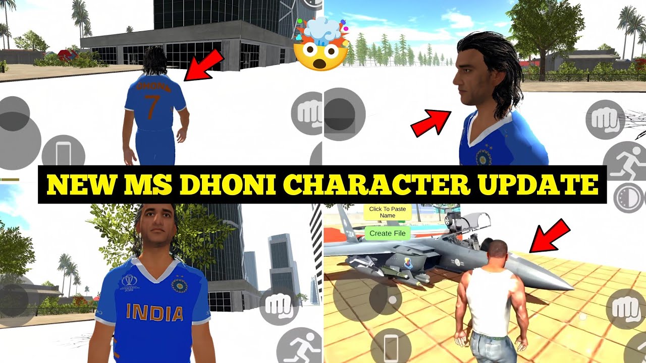 New MS Dhoni Character Cheat Code in Indian Bike Driving 3D 🤯🔥| New Secret Feature | Harsh in Game