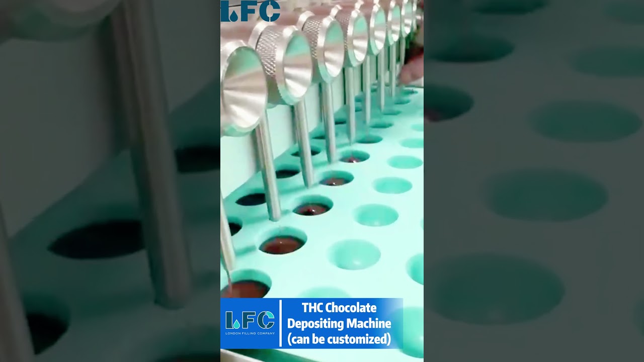 How To Make Edible Chocolates | THC Chocolate Depositing Machine | chocolate making machine