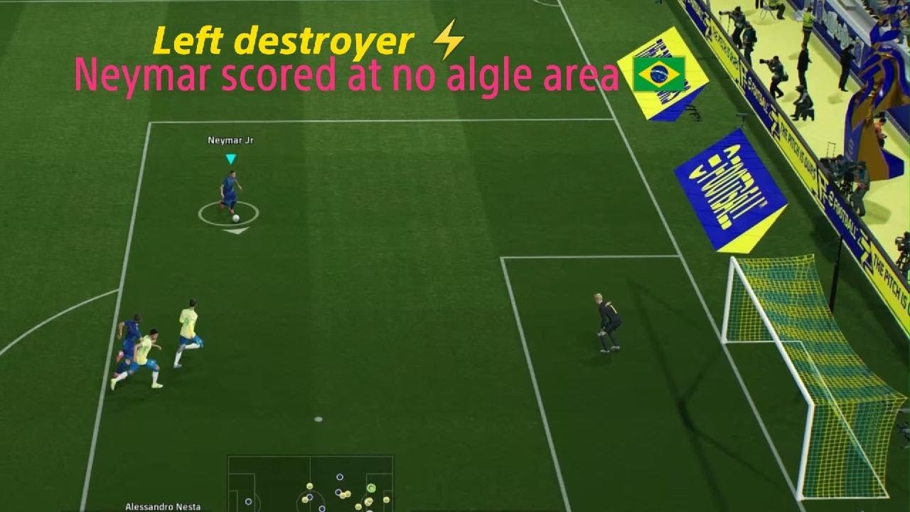 Neymar succeed curv shot 💯