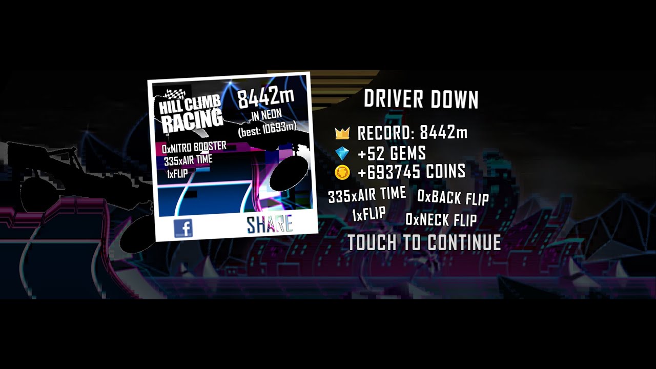Hill Climb Racing Trophy Truck + Neon 8442 WR