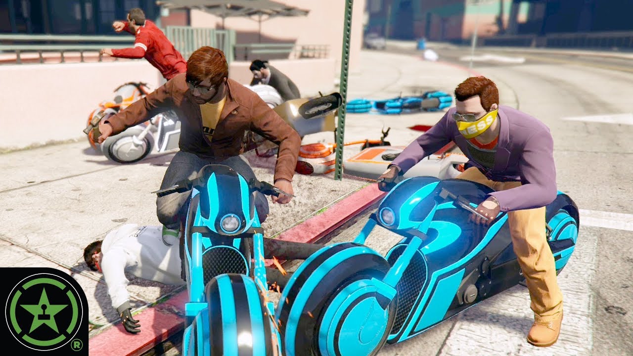 Scooters VS Tron Bikes - GTA V: Custom Game Modes