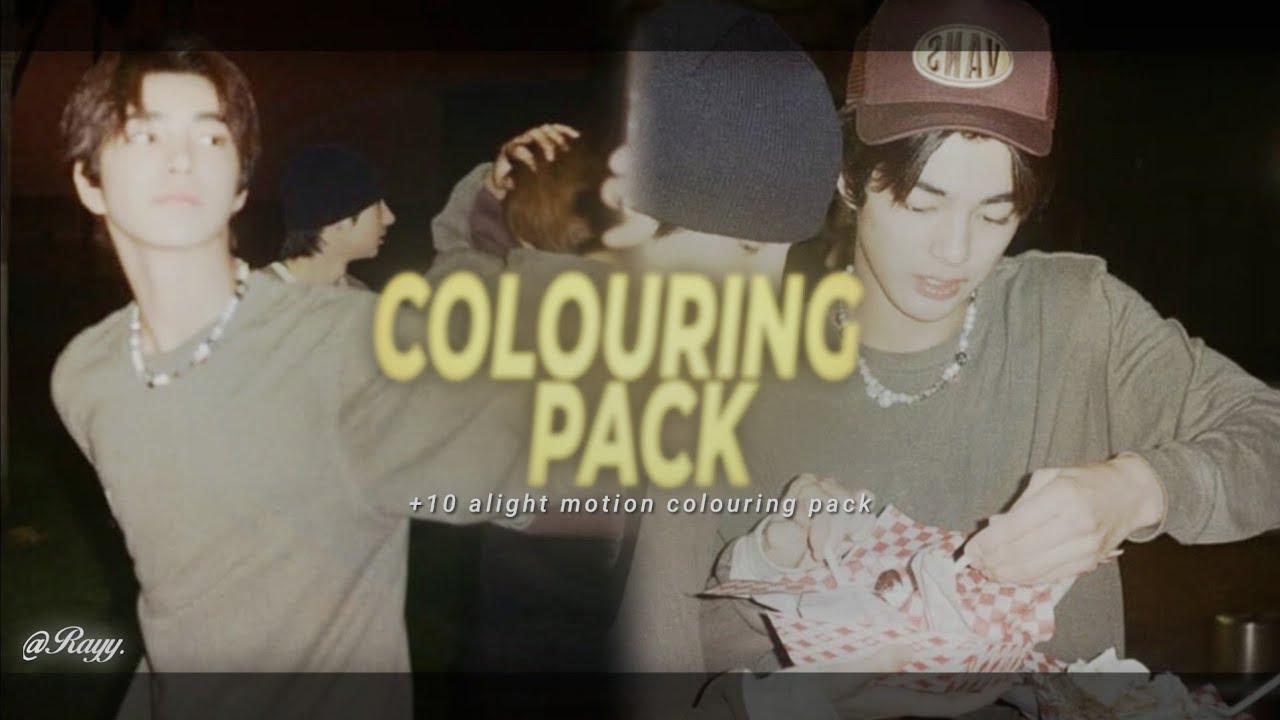 +10 AE INSPIRED COLOURING PACK ; alight motion.