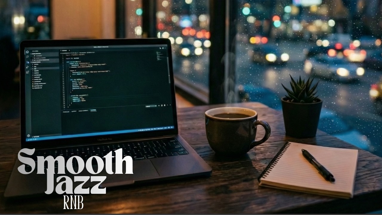 After Hours Coffee Shop Smooth Jazz & R&B | Relaxing Music for Work, Study & Late Night Focus