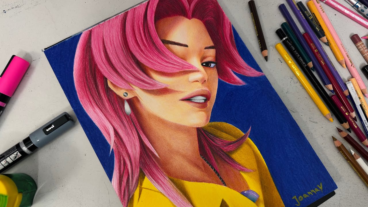 Рисование романтики из K-Pop Demon Hunters #kpopdemonhuntersnetflix #coloredpencils #romance