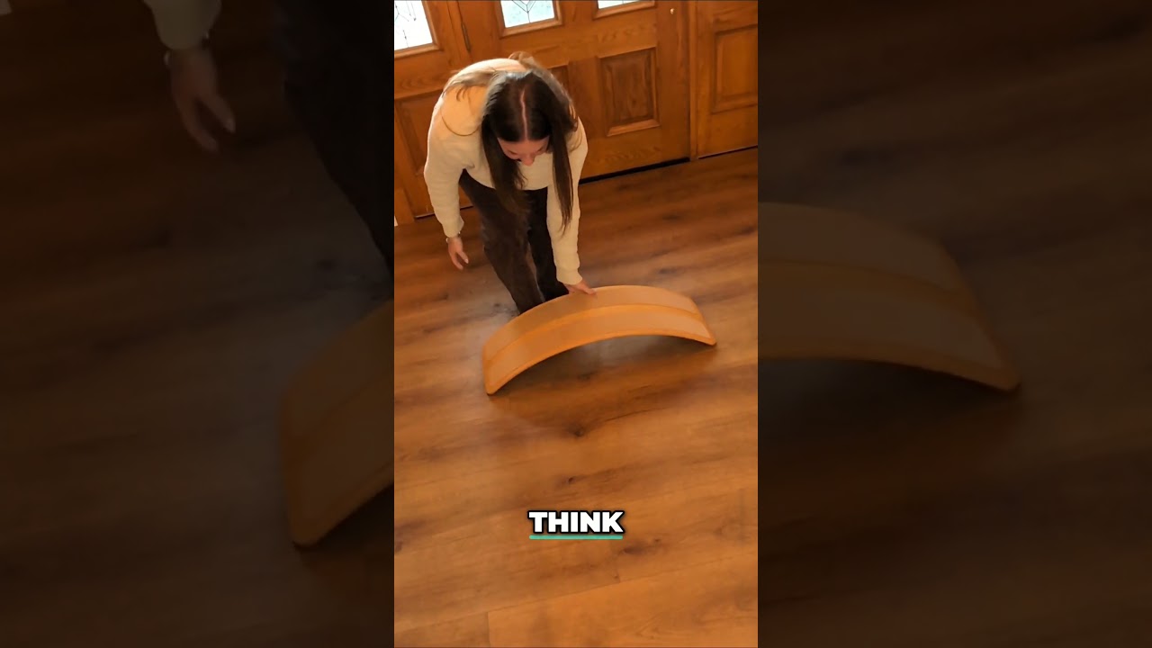 🌟 Review: Das Brett Wooden Waldorf Curvy Rocker Board | Balance Board for Fun & Yoga!