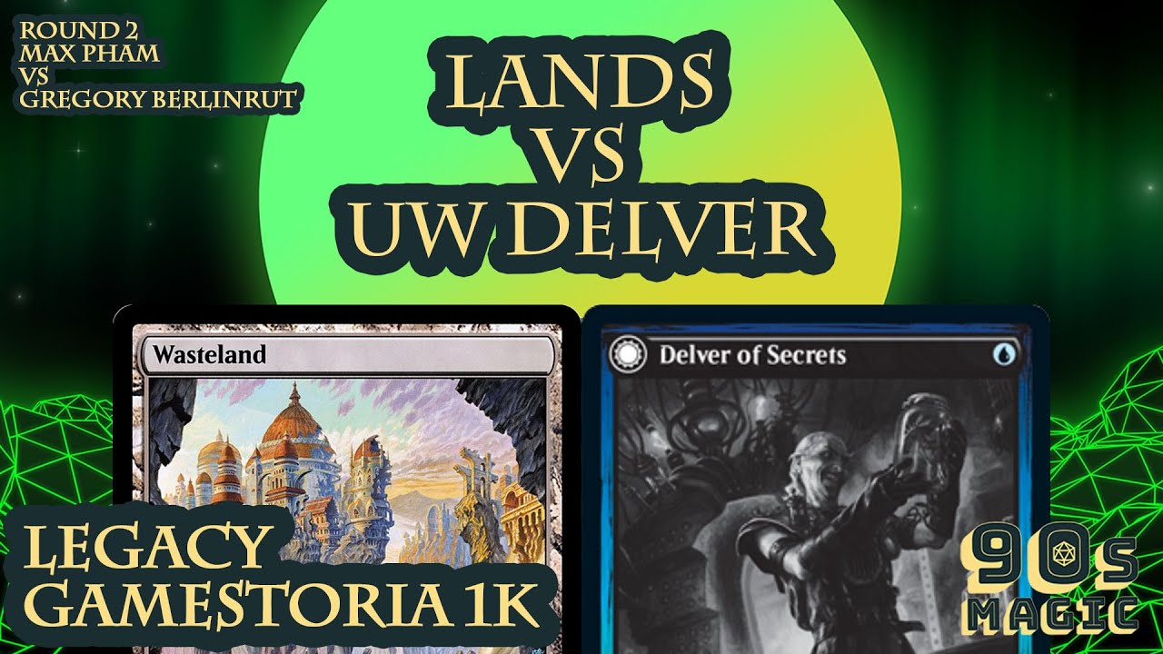 RG Lands против UW Delver Stoneblade [MTG Legacy]