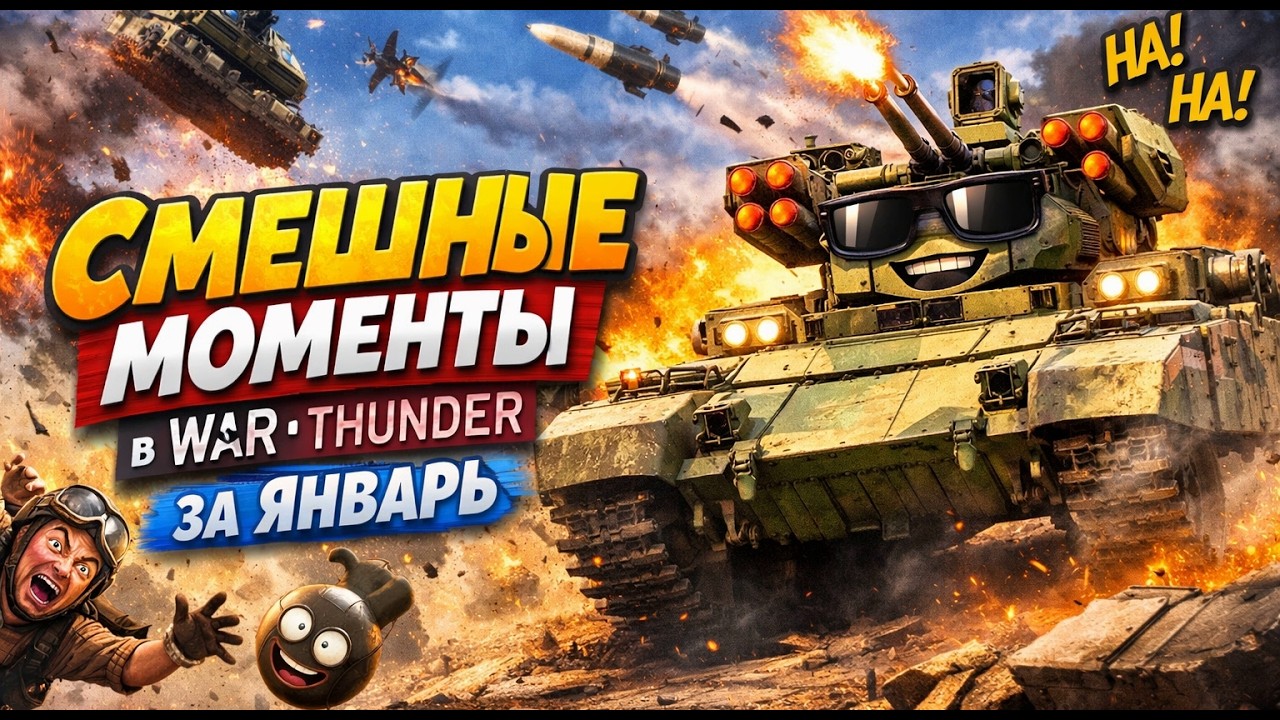 САМЫЕ ЛУЧШИЕ МОМЕНТЫ в War Thunder ЗА ЯНВАРЬ 2026 😂