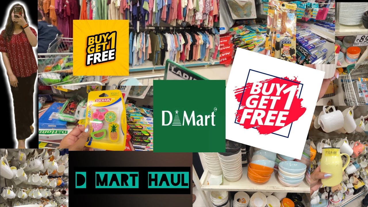 D mart buy 1 get 1 free offer🤩|| Dmart clearance sale with price || Dmart complete haul with price