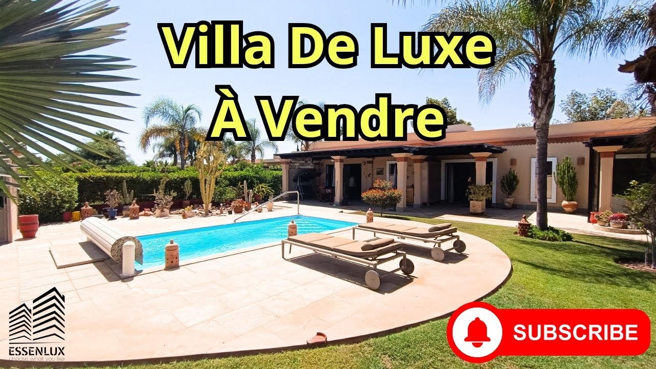 Villa meublée de luxe💯 à vendre dans une résidence haut standing près d’Agadir😍