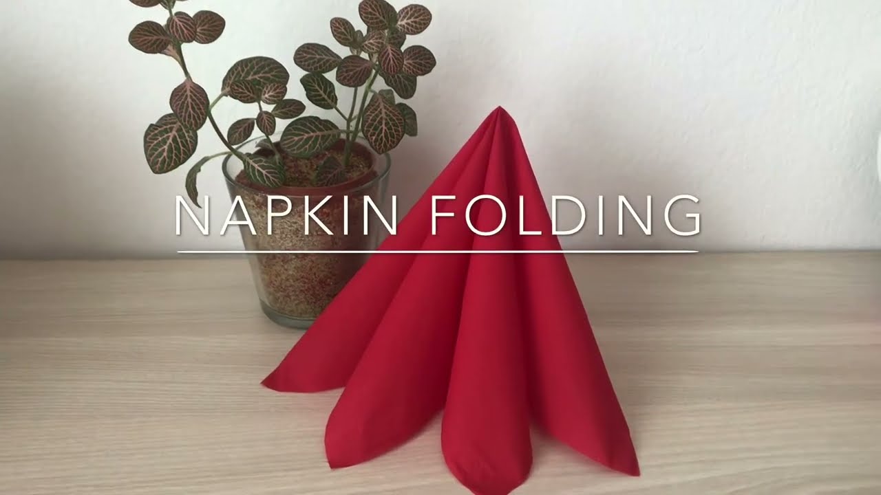 Dekoracija od salvete - &scaron;koljka brzo i jednostavno | napkin folding SEASHELL fast & easy