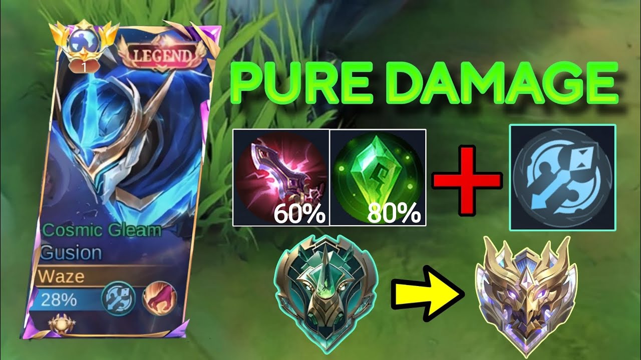 GUSION WTF DAMAGE! TRY THIS OP BUILD!